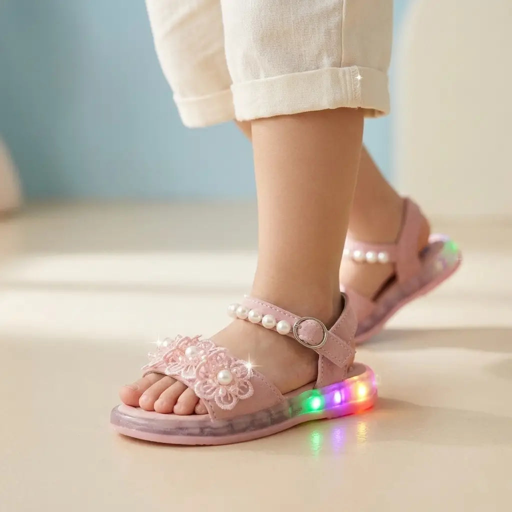 Kid Girl's LED Light-Up Sandals