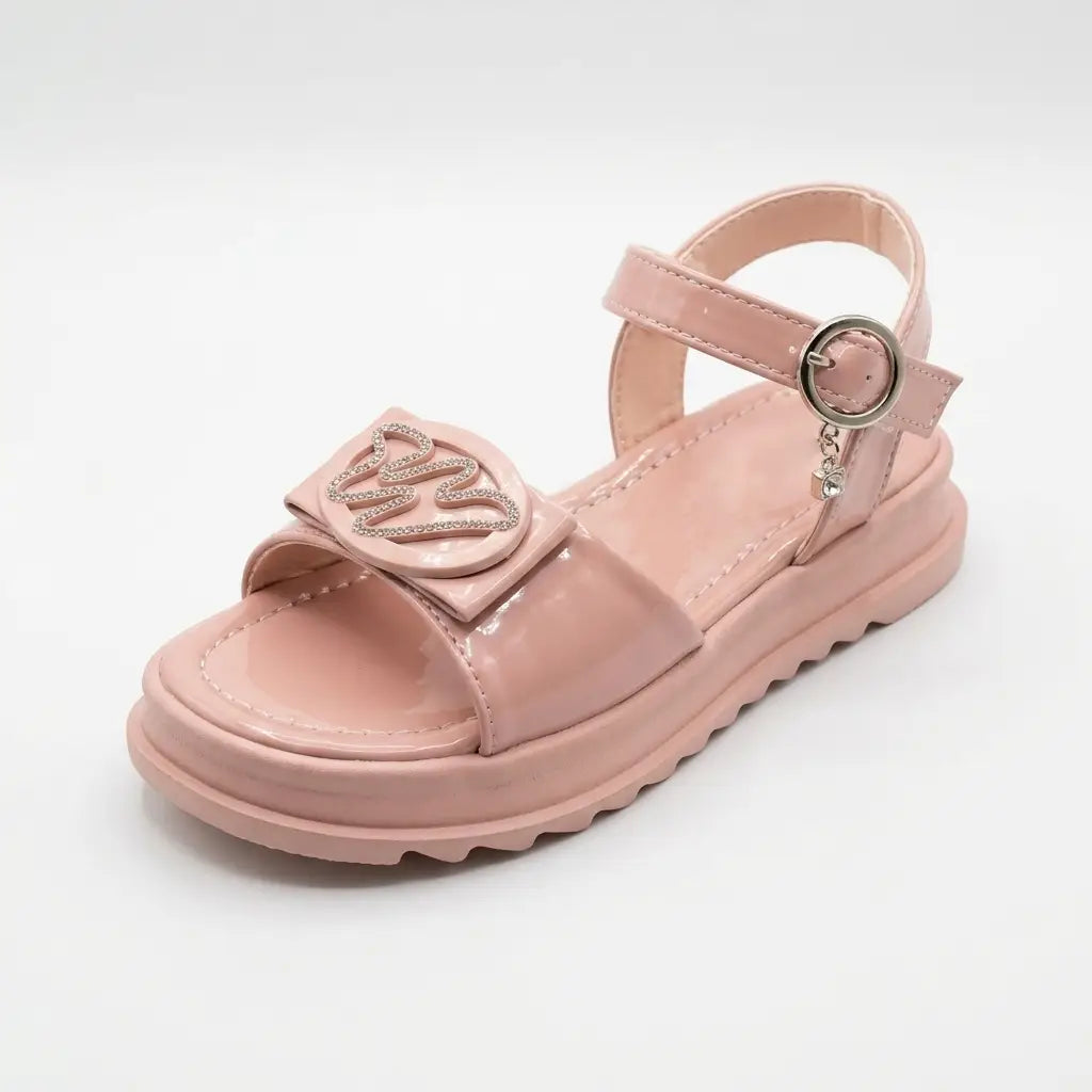 Girls' Glossy Modern Sandals