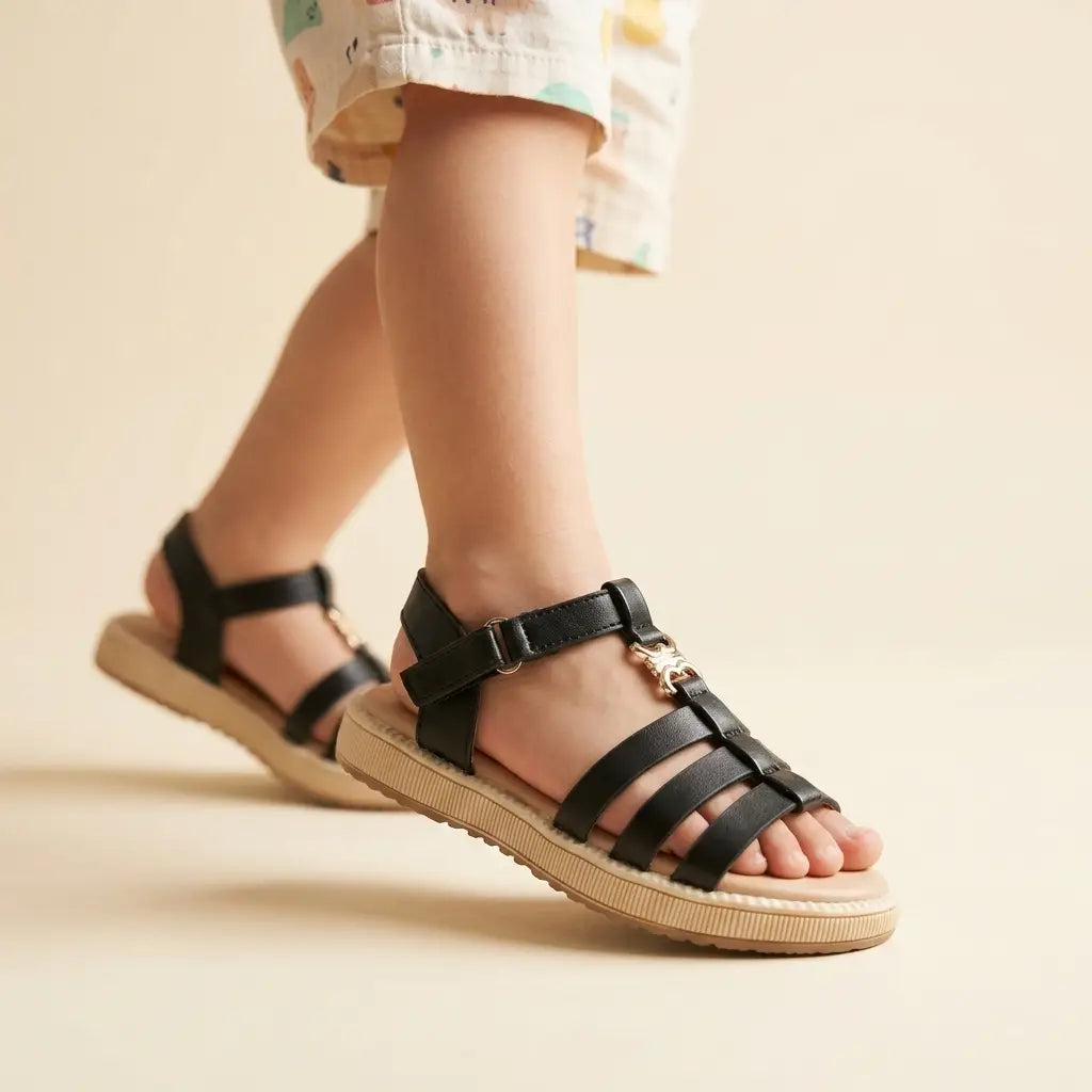 Girls' Strappy Modern Sandals