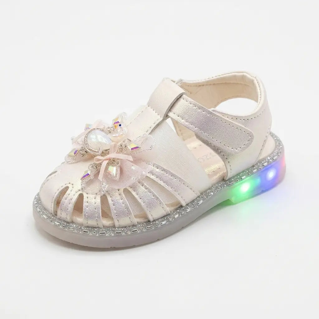 Kids' Floral LED Light-up Sandals