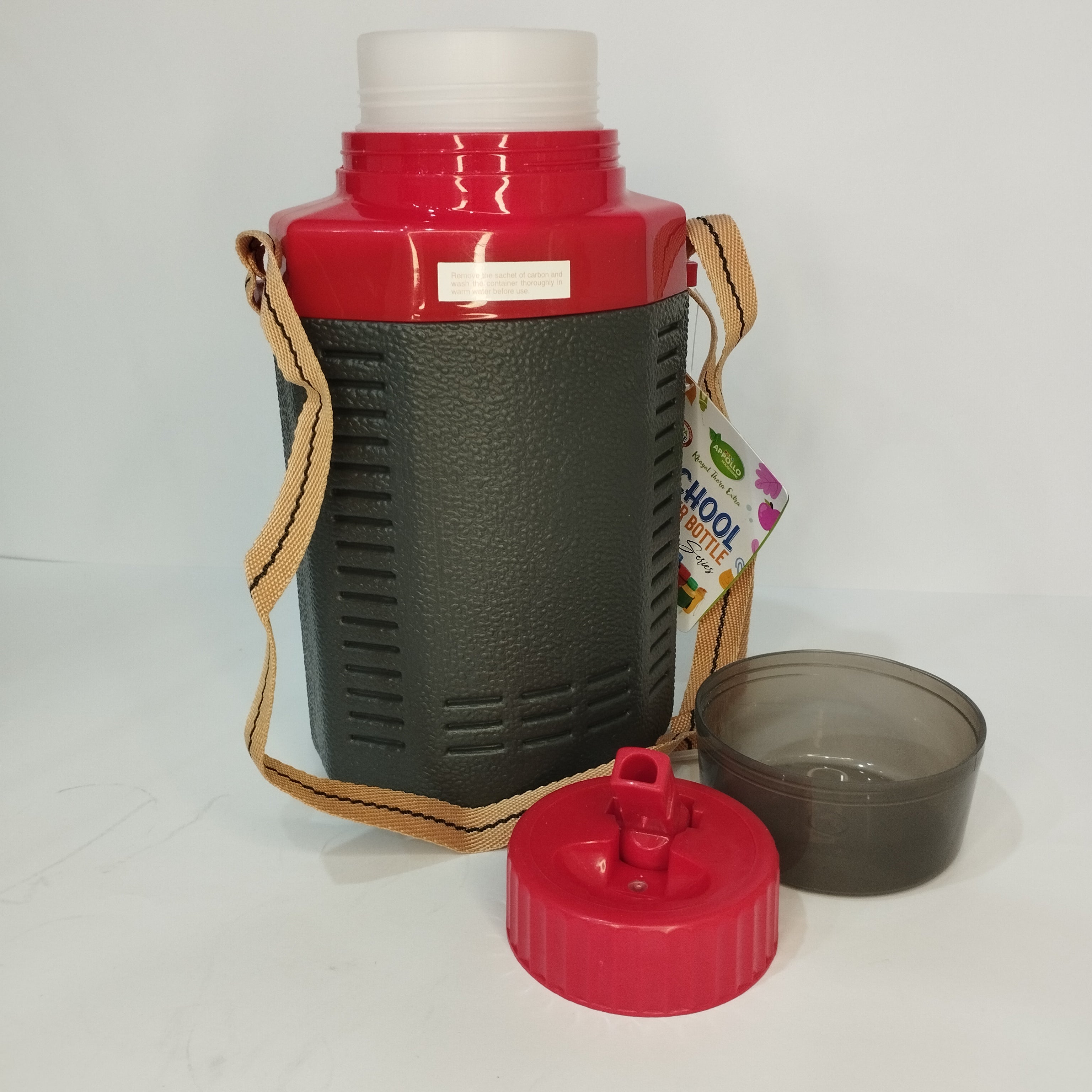 Kids' Durable insulated School Water Bottle with Carrying Strap