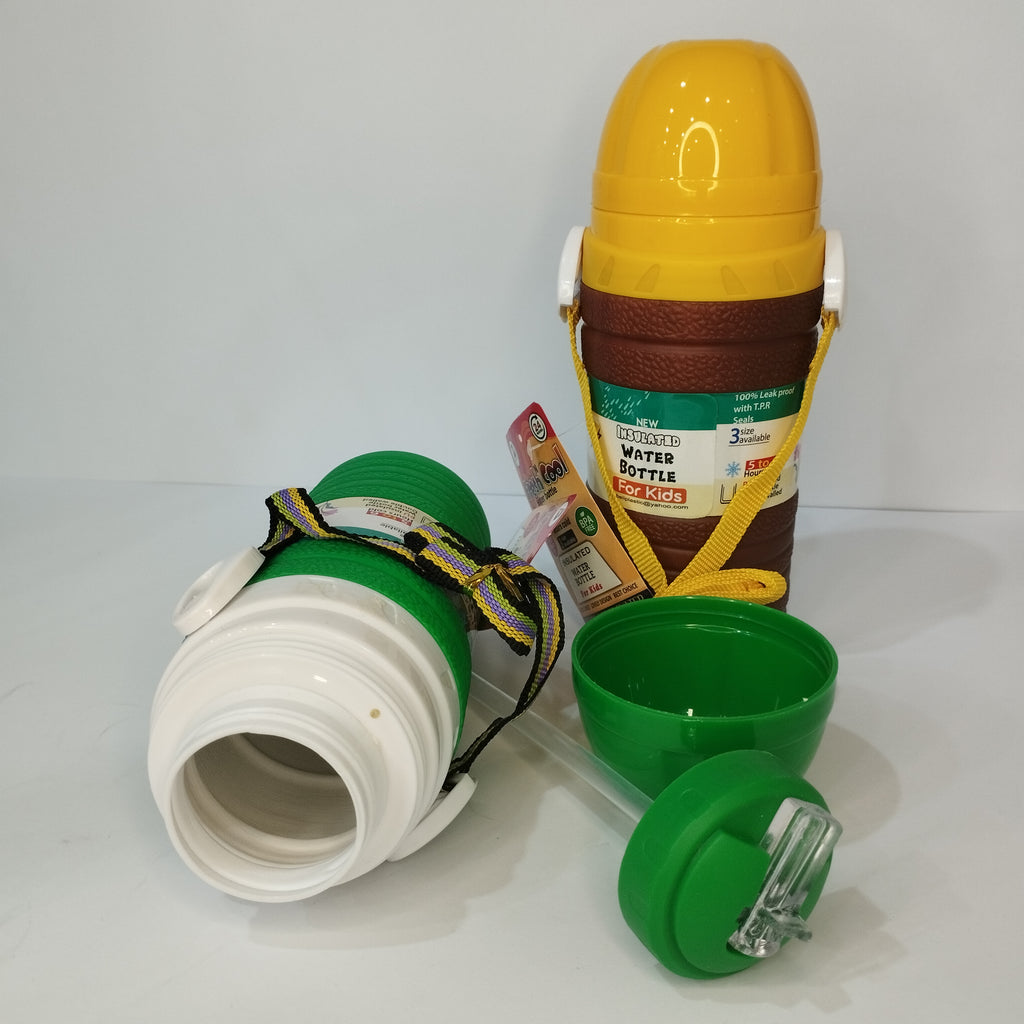 Kids' Durable insulated School Water Bottle with Carrying Strap
