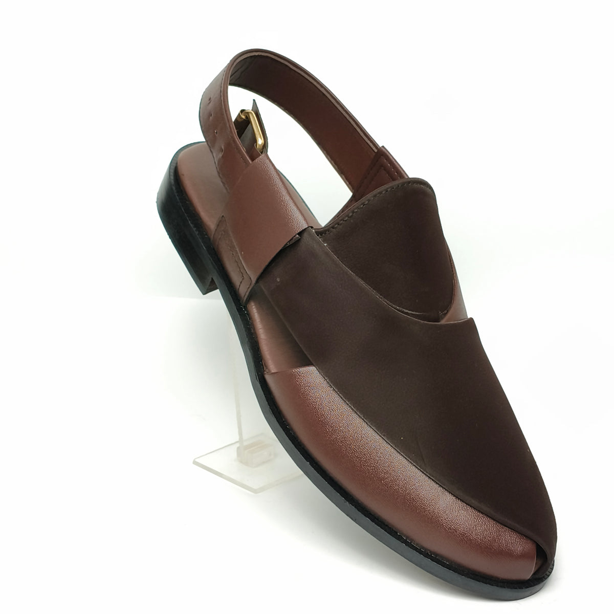 Men's Brown Traditional Peshawari Chappal Style Sandal