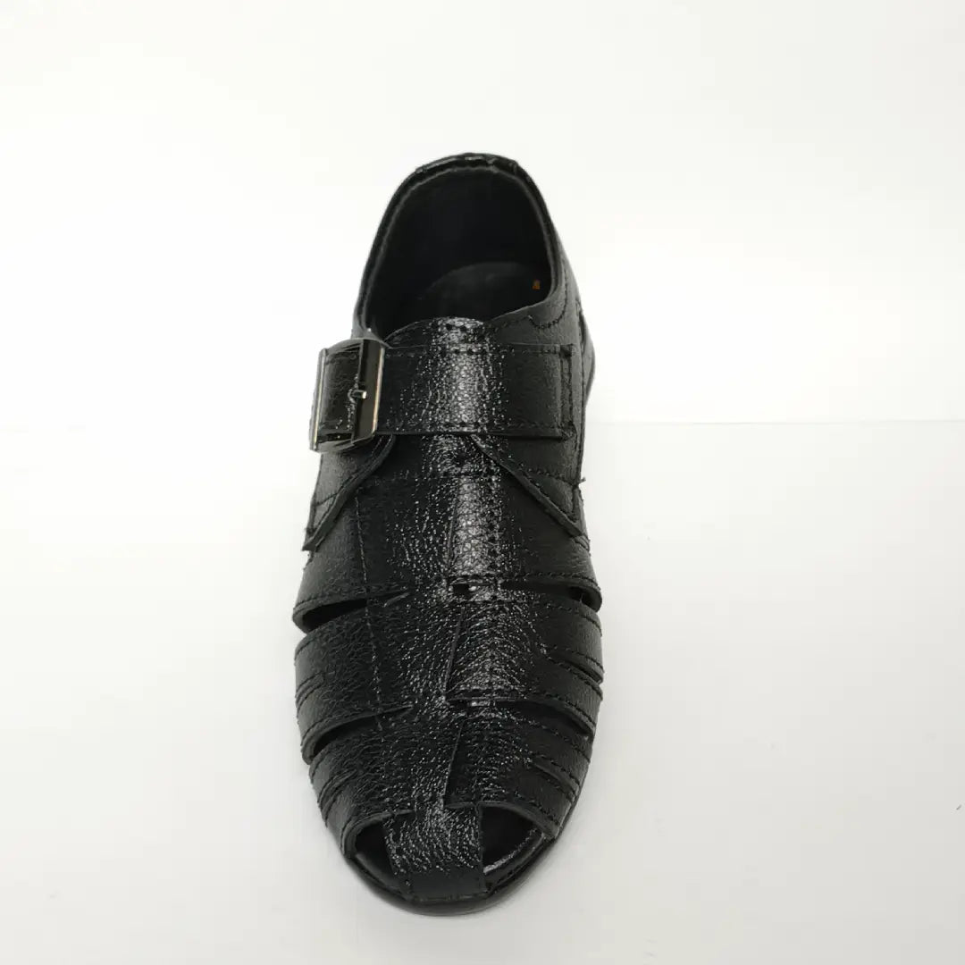 Boys' Formal Closed-Toe Sandals with Buckle Strap