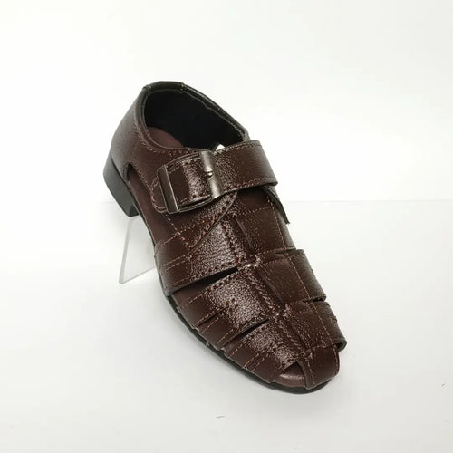 Boys' Formal Closed-Toe Sandals with Buckle Strap