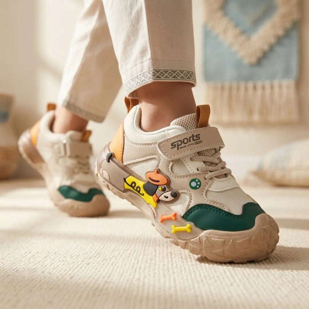 Kids' Playful Cartoon Sports Sneakers