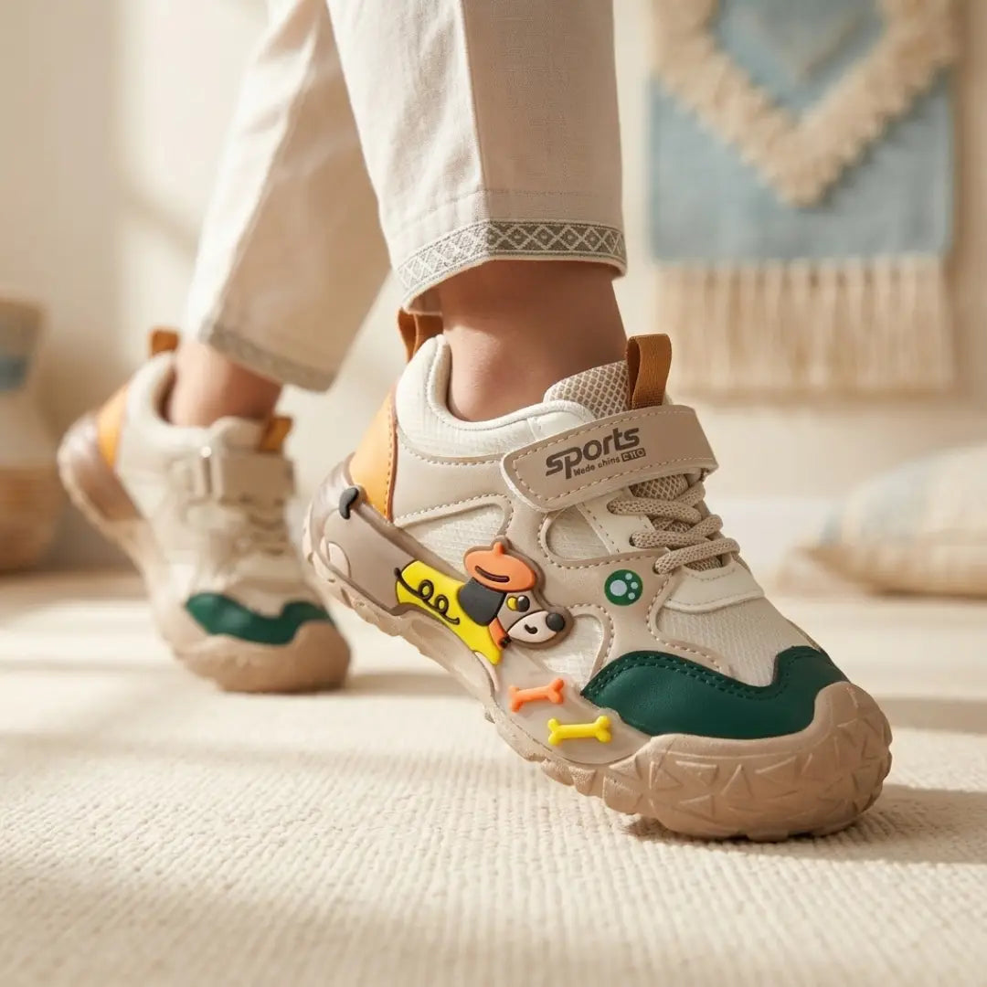 Kids' Playful Cartoon Sports Sneakers