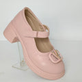 Girls' Fancy Buckle Heel loafers chester – Party Heel Shoes