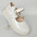 Girls' Pearl Strap Patent Mary Jane Shoes – Fancy Party shoes