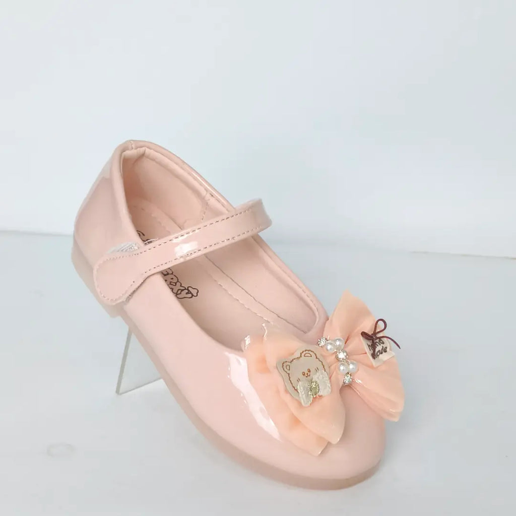 Girls' Patent Light-Up Chester – Bow Party Shoes