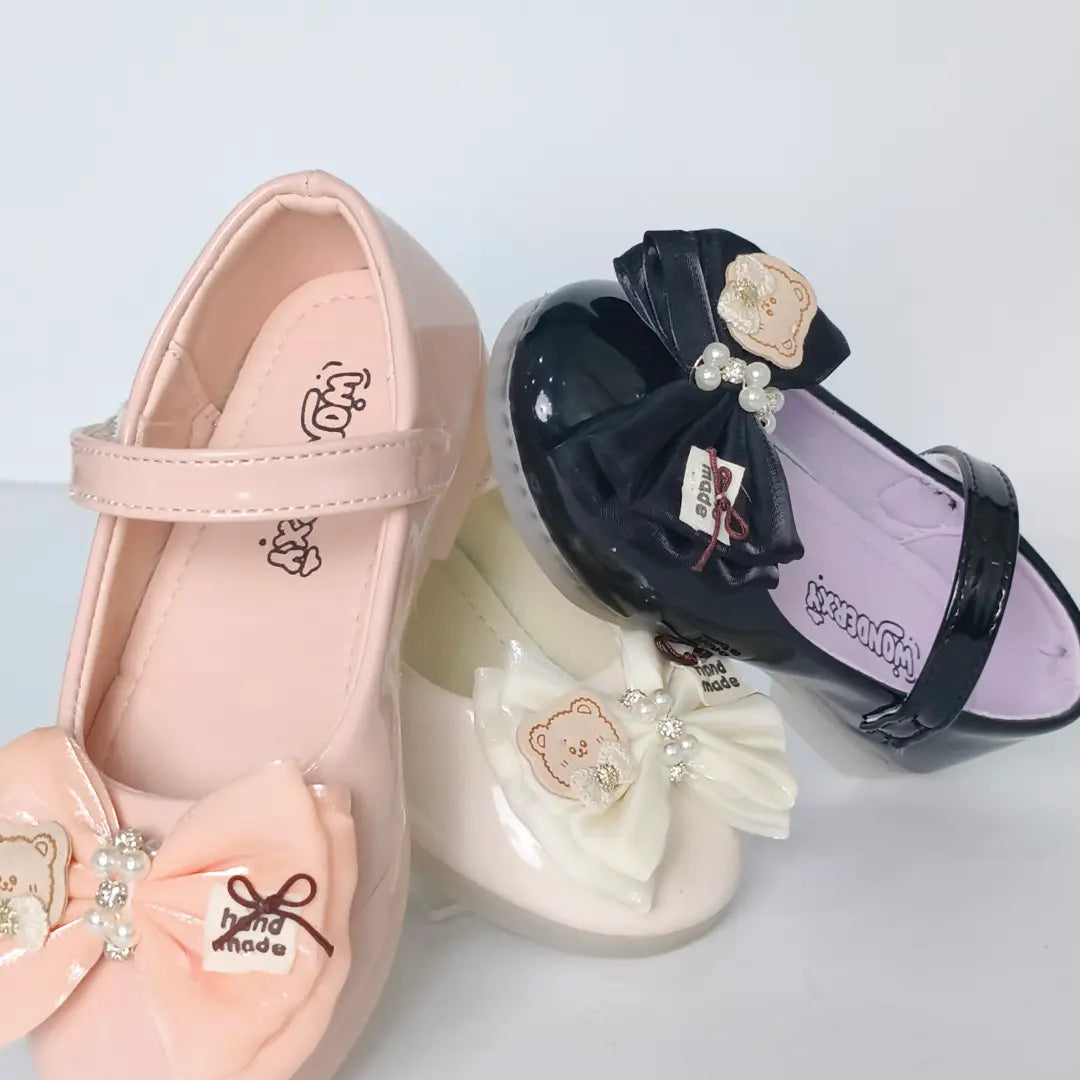 Girls' Patent Light-Up Chester – Bow Party Shoes