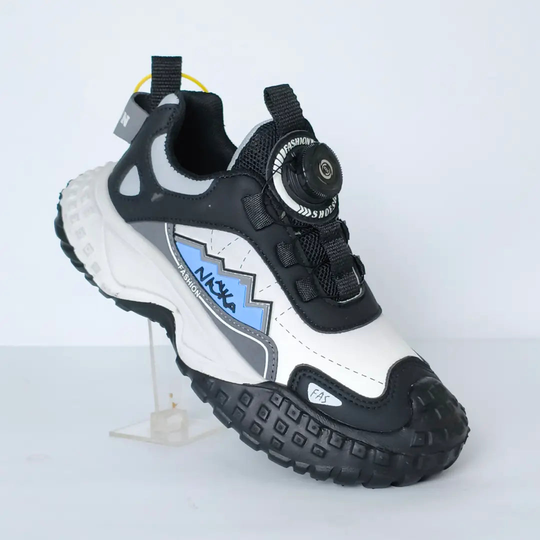 Kids' Rotating Dial Laces Sports Sneakers – Outdoor trekking Shoes