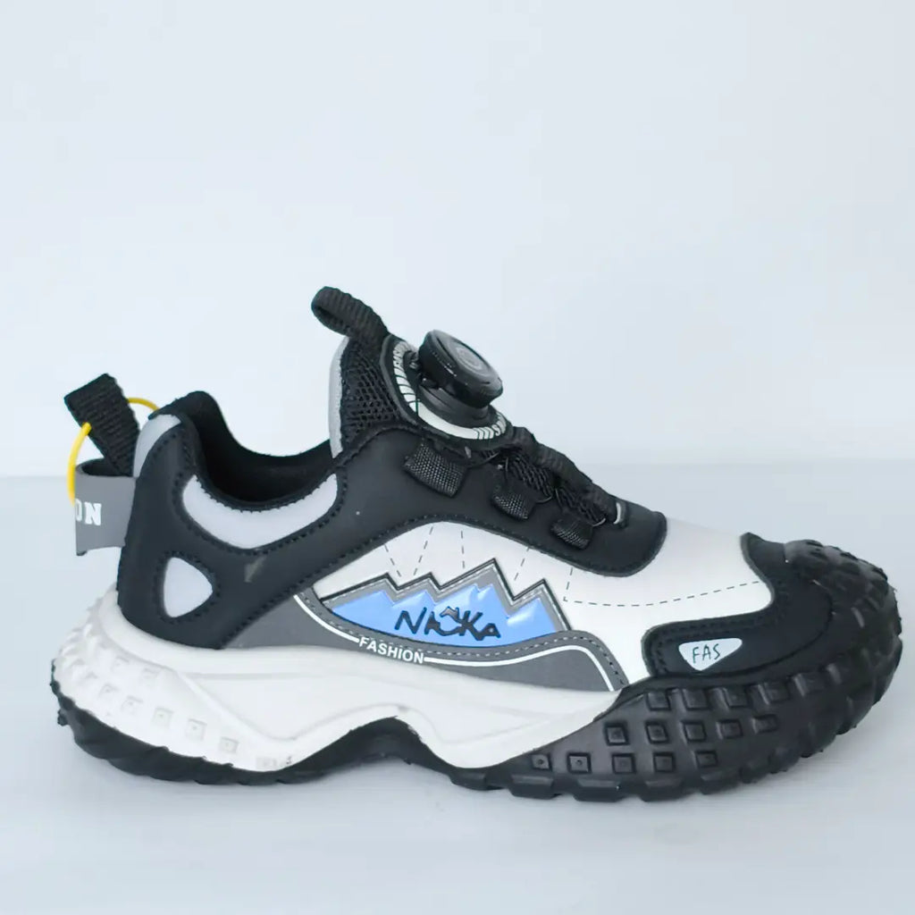 Kids' Rotating Dial Laces Sports Sneakers – Outdoor trekking Shoes
