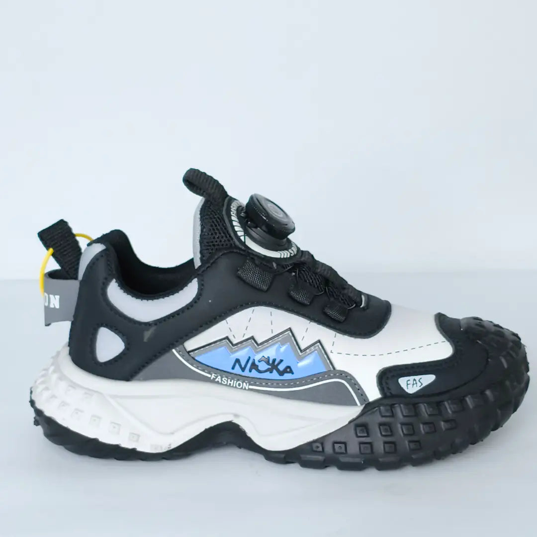 Kids' Rotating Dial Laces Sports Sneakers – Outdoor trekking Shoes