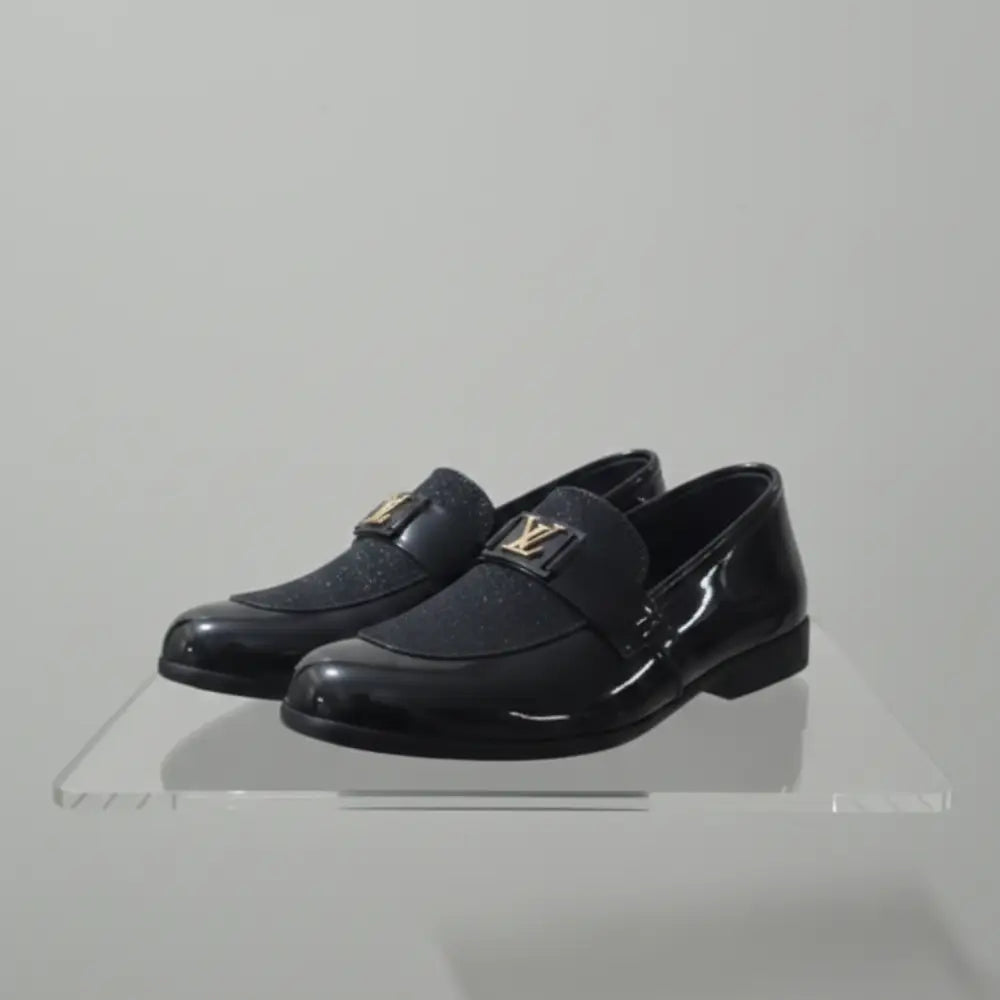 Kids Black Patent Loafer Shoes – Party Wear Formal Shoes for Boys