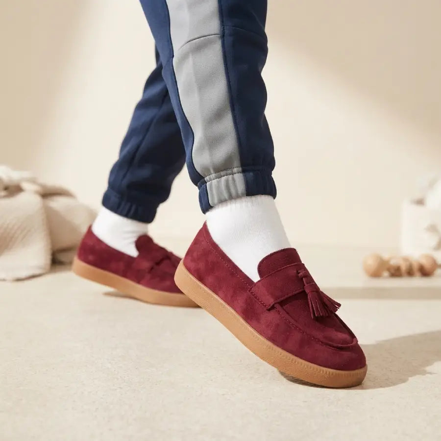 Unisex Suede Tassel Loafers -  Party Moccasins