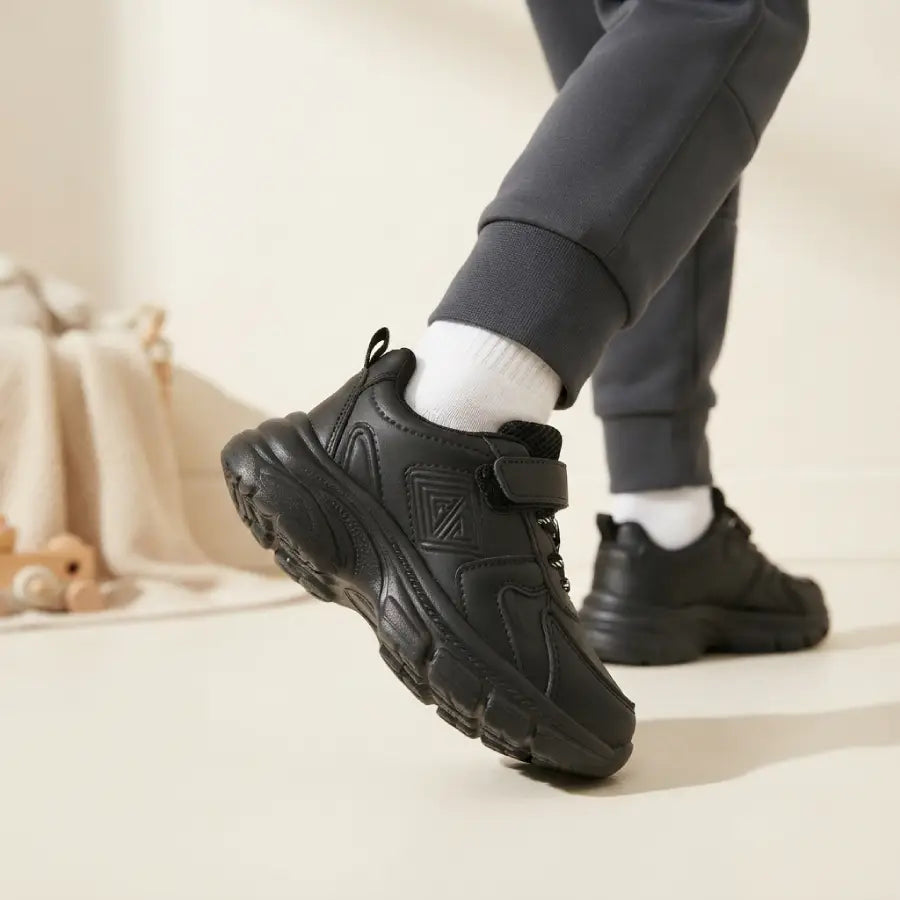 Kids' All-Black Chunky Sports Joggers