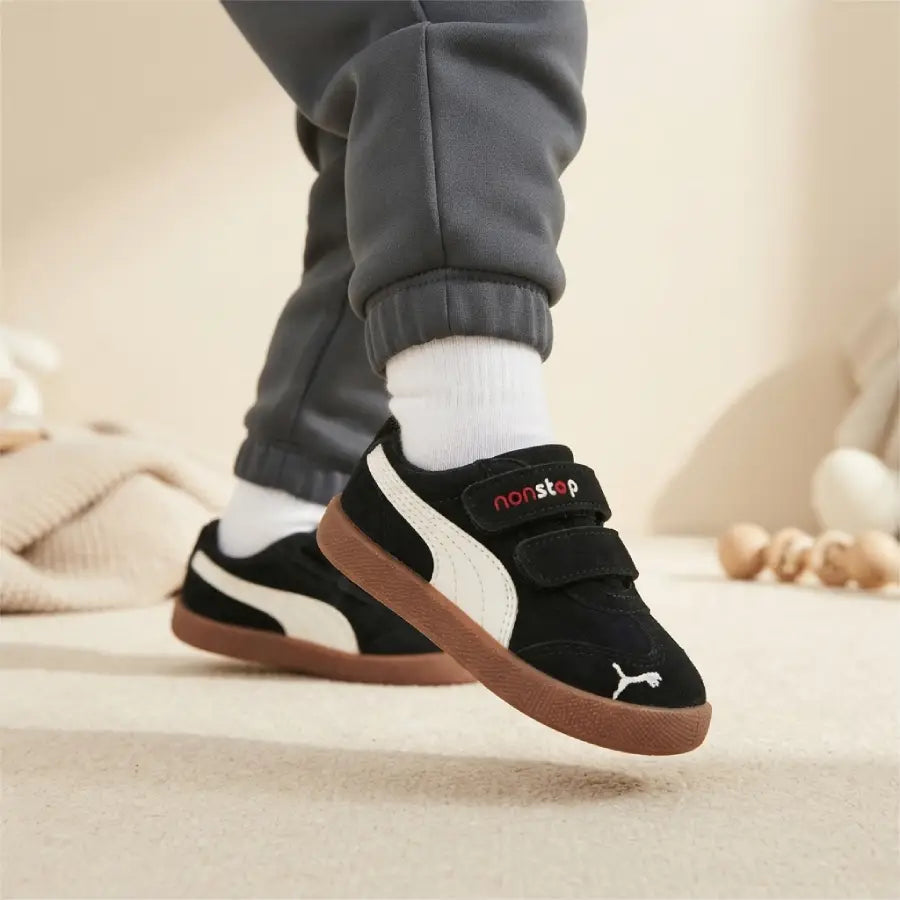kids Suede Double Velcro Sneakers - Jogger