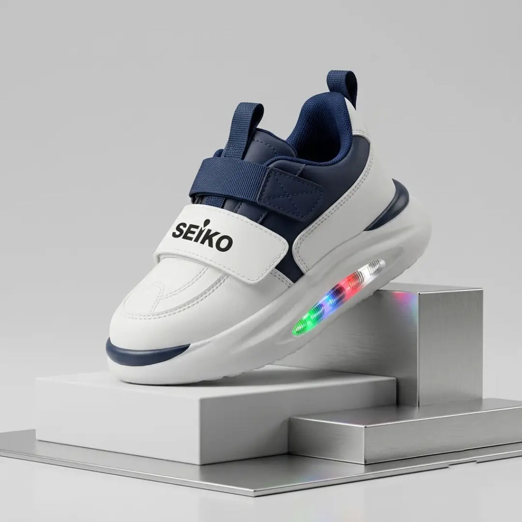Kids’ LED Light-Up Sport Sneakers with Velcro Strap