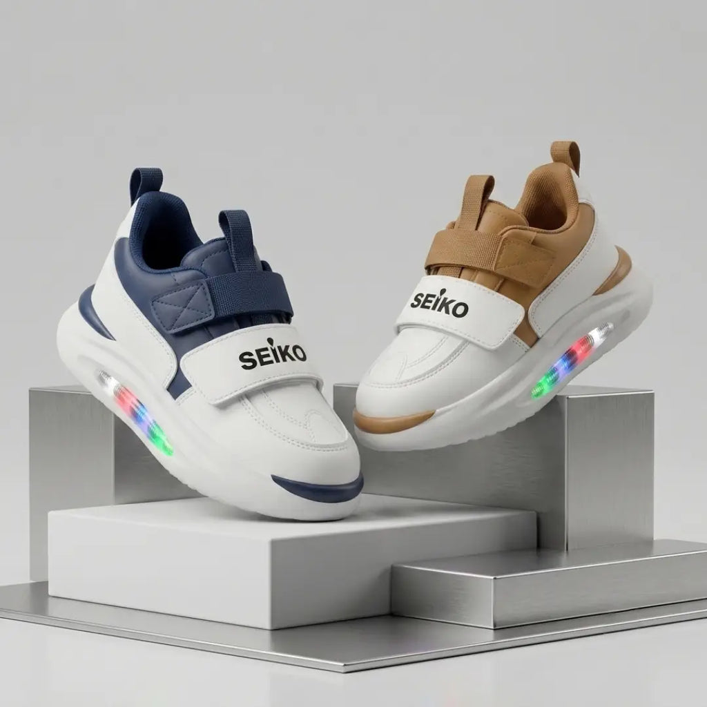 Kids’ LED Light-Up Sport Sneakers with Velcro Strap
