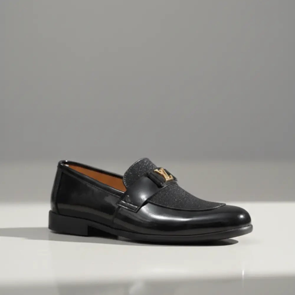 Kids Black Patent Loafer Shoes – Party Wear Formal Shoes for Boys