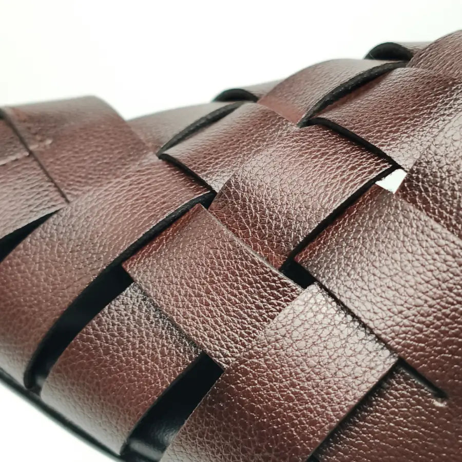 Men's Brown Sandals with Adjustable Back Strap