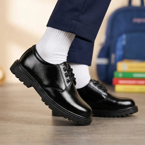Boys' Rugged Lace-Up School Shoes