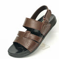Men's Brown Sandals with Adjustable Back Strap