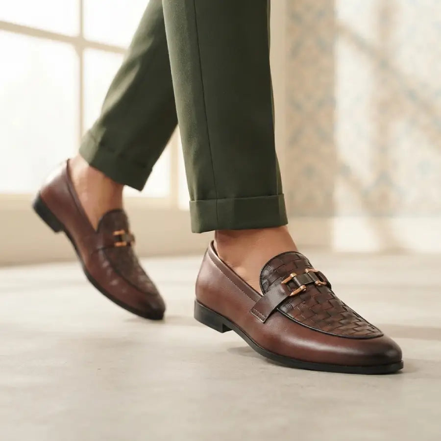 Men's Black & Brown Loafers