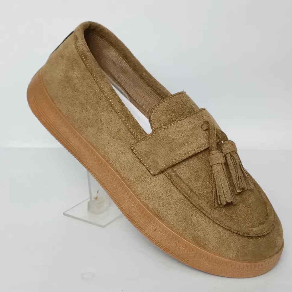Unisex Suede Tassel Loafers -  Party Moccasins