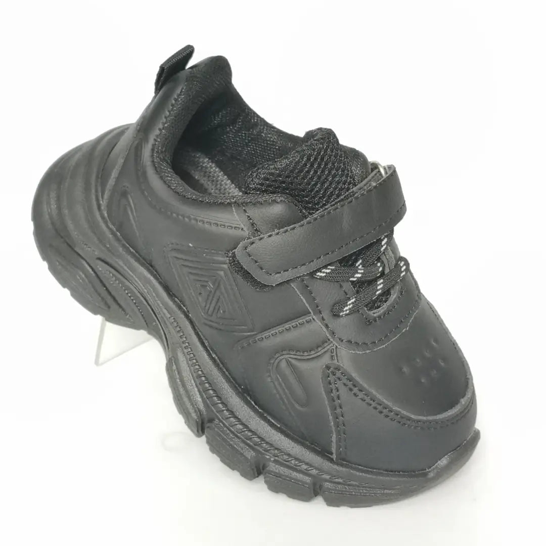 Kids' All-Black Chunky Sports Joggers