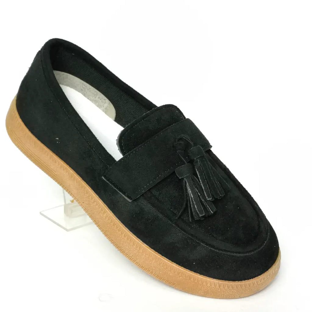 Unisex Suede Tassel Loafers -  Party Moccasins