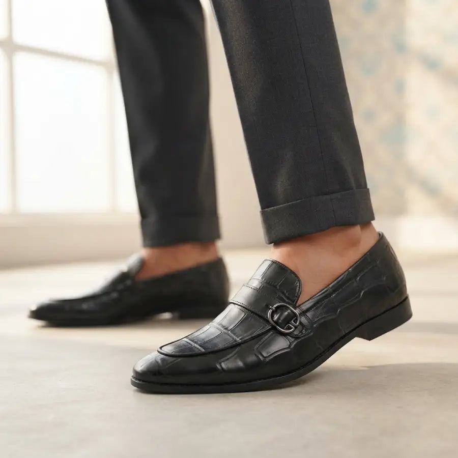 Men's Formal Loafers with Buckle