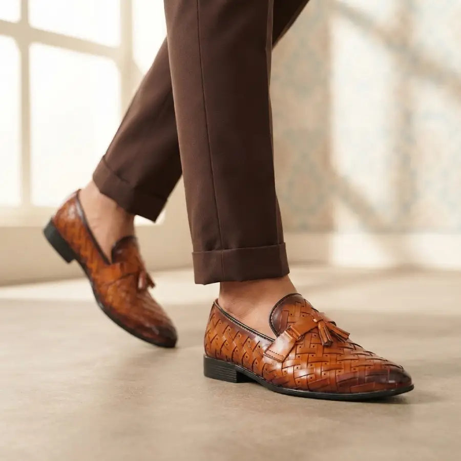 Men's Tan Brown Formal Loafers