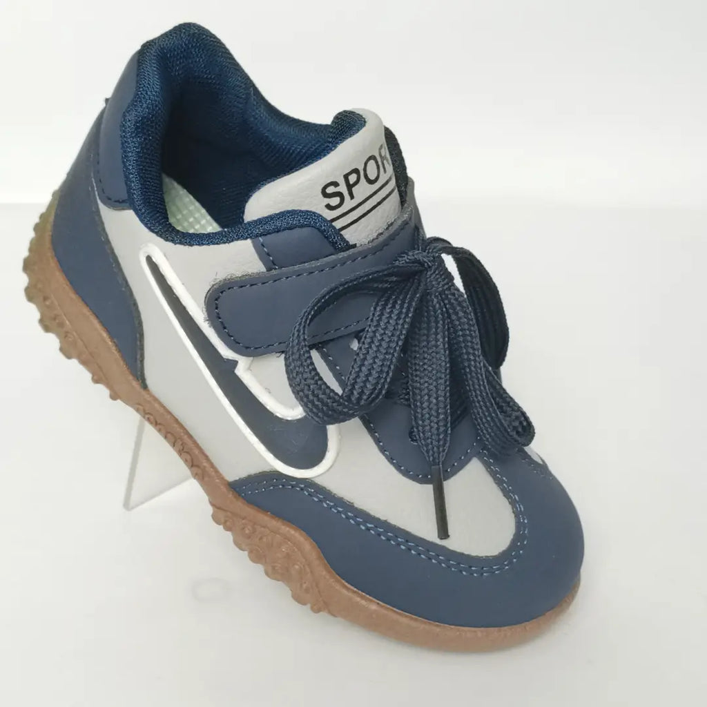 Kids' Sports Laced Velcro Sneakers
