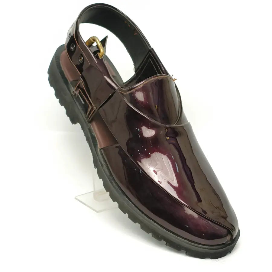 Men's  Meroon Traditional Peshawari Chappal Style Sandals