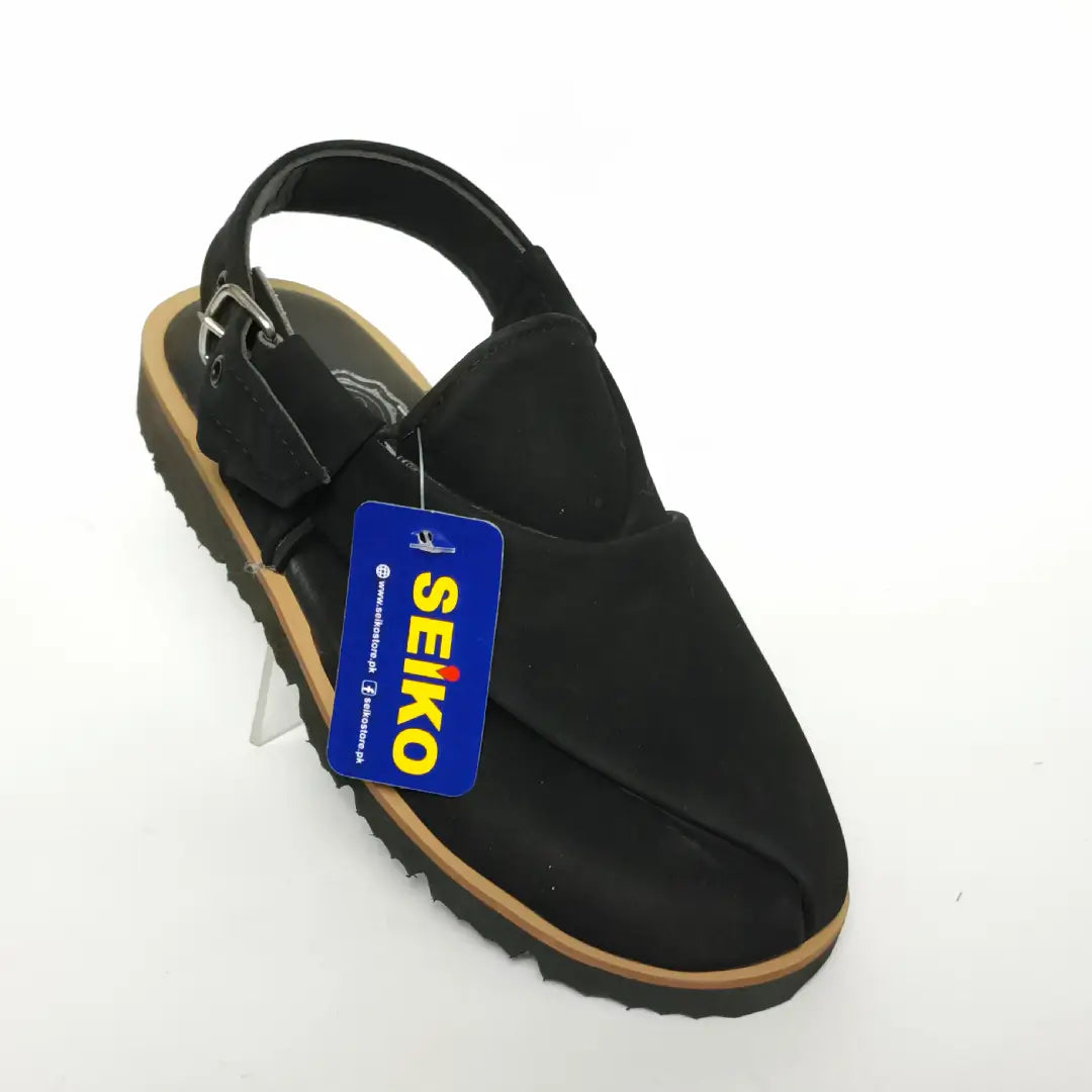 Kids' Lightweight Suede Peshawari Chappal with Adjustable Strap