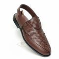 Men's Brown Traditional Peshawari Chappal Style Sandal