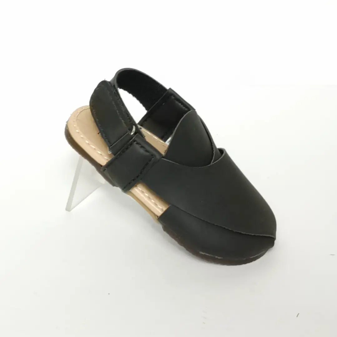 New born & kids' Lightweight Peshawari Chappal with Velcro Strap