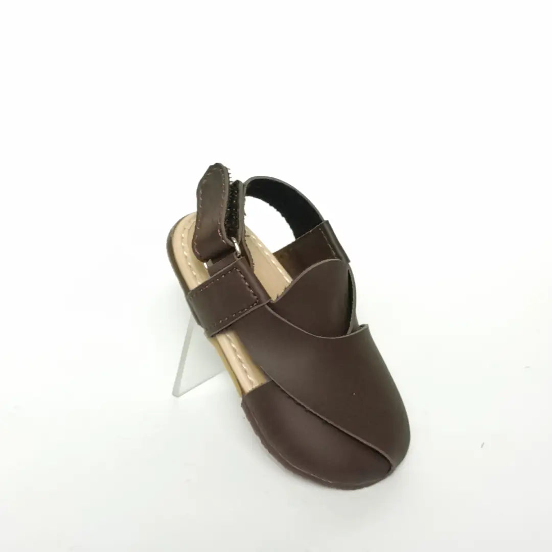 New born & kids' Lightweight Peshawari Chappal with Velcro Strap