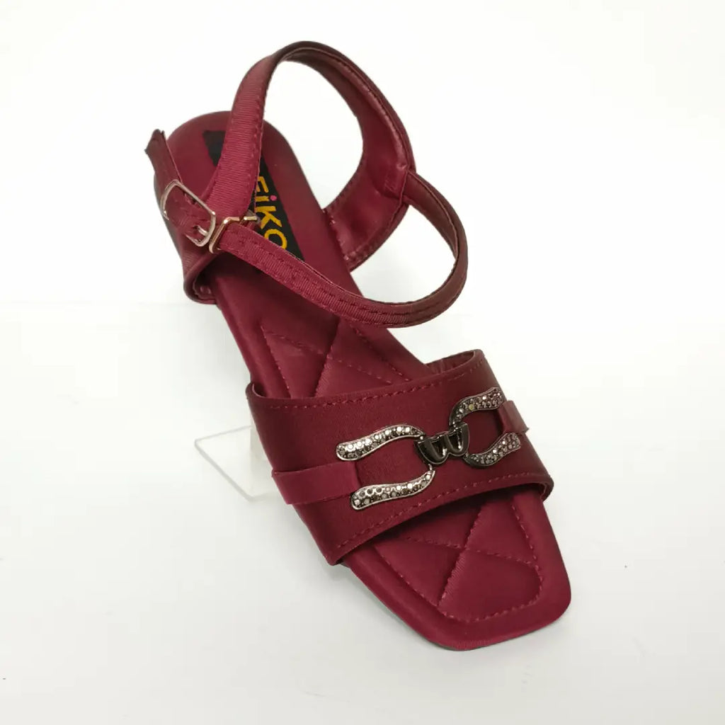 Girls' Lightweight Quilted Comfort Open-Toe Party Sandals