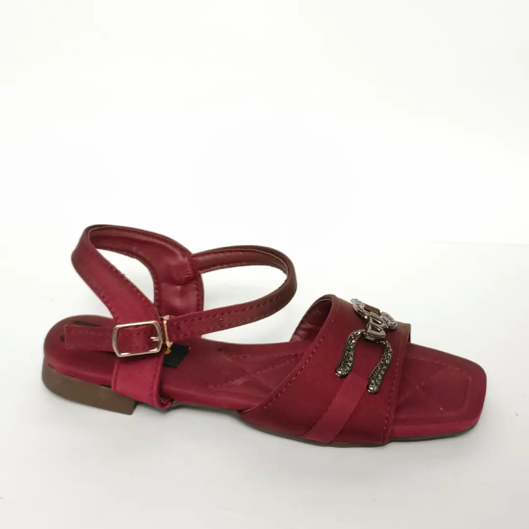Girls' Lightweight Quilted Comfort Open-Toe Party Sandals