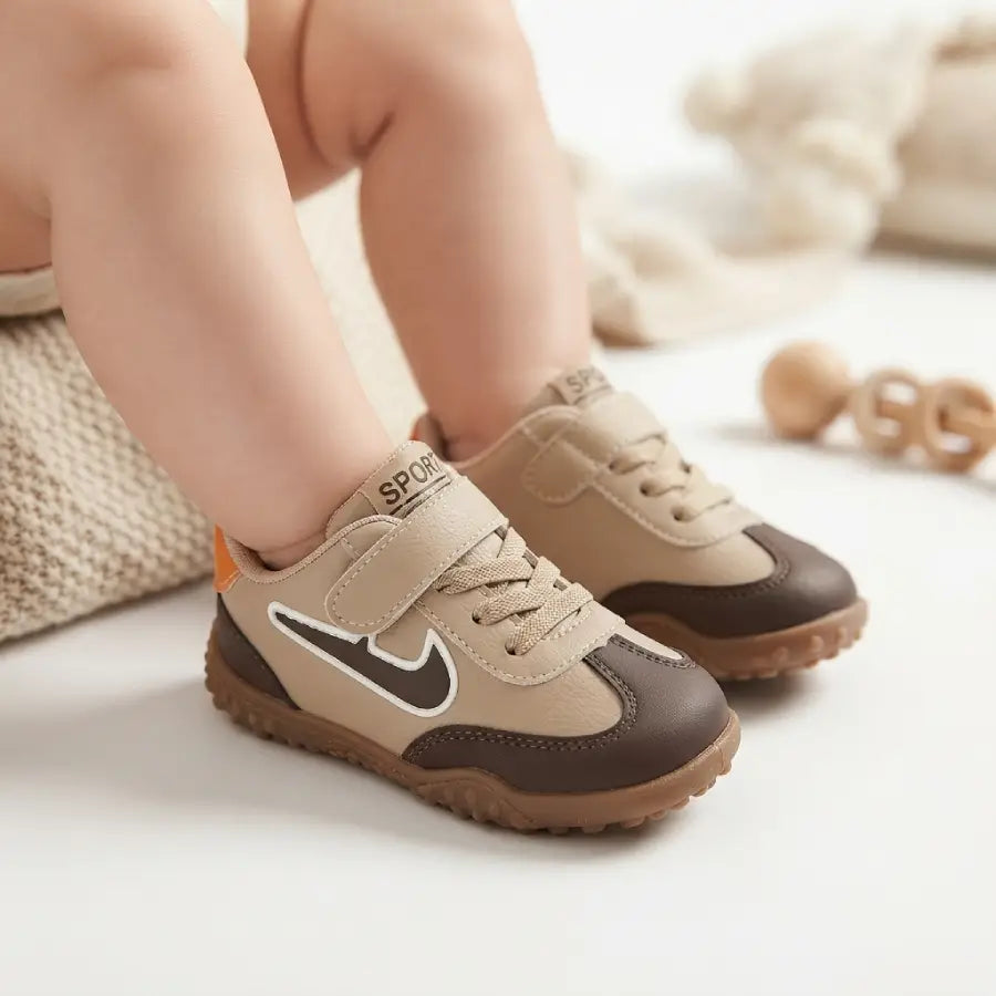 Kids' Sports Laced Velcro Sneakers
