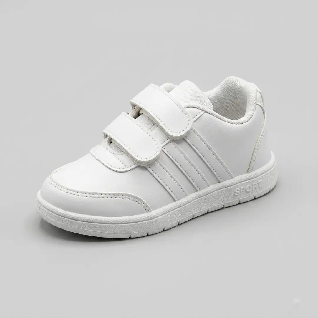 Boys White Sports School Shoes