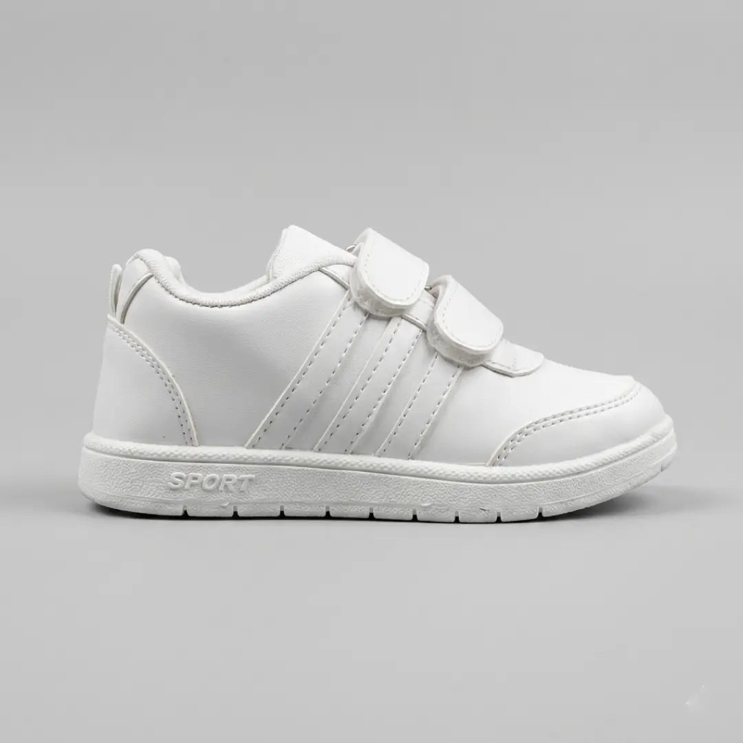 Boys White Sports School Shoes